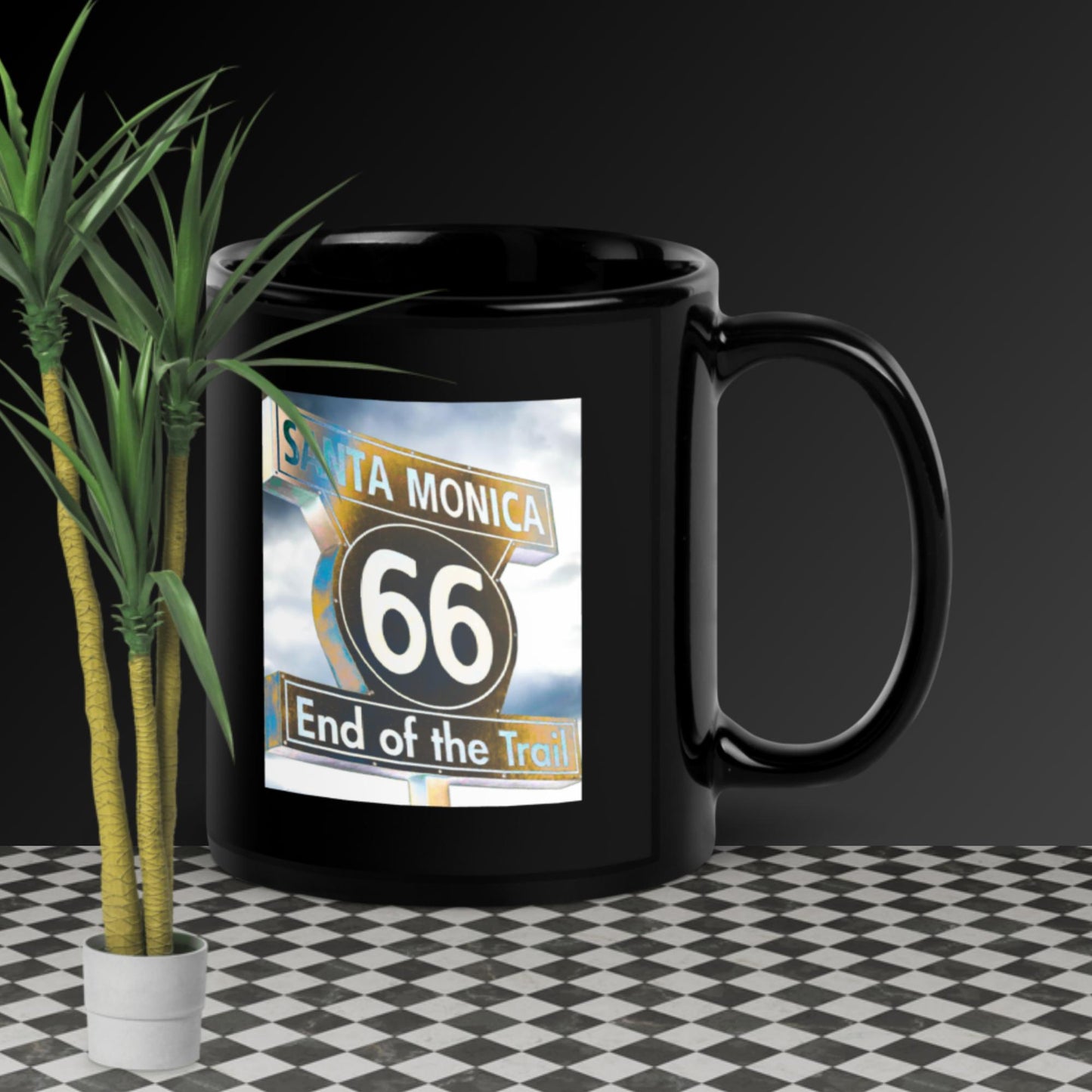 Black Glossy Mug